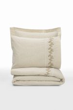 Cotton Box Спално бельо „Darian“ Cotton Keten – 25% лен и 75% памук – 6 части – за спалня - Image 3