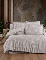 First Choice Спално бельо „Karlis Raindrops“ Памучен сатен – 7 части – за спалня с два плика