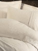 Cotton Box Спално бельо „Forbes“ Cotton Keten – 25% лен и 75% памук – 6 части – за спалня - Image 2