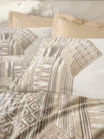 Cotton Box Спално бельо „Amara Karamel“ Ethnic Ranforce – 100% памук – 4 части – за спалня - Image 2