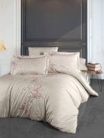 First Choice Спално бельо „Wisteria Powder“ Памук Сатен – 6 части – за спалня