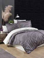 First Choice Спално бельо „Mesi Quick Silver“ Памучен сатен – 100% памук – 7 части – за спалня