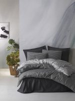 Cotton Box Спално бельо „Smart Bamboo Antrasit“ Bambu Saten – 60% памук и 40% бамбук – 6 части – за спалня - Image 3