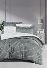 First Choice Спално бельо „Mesi Moon Mist“ Памучен сатен – 100% памук – 7 части – за спалня