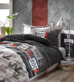 Cotton Box Спално бельо „Rock Kırmızı“ Genç Odası Ranforce – 100% памук – 3 части – за единично легло - Image 2