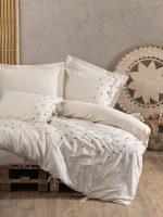 Cotton Box Спално бельо „Arie“ Cotton Keten – 25% лен и 75% памук – 6 части – за спалня