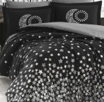 „Hobby Poplin Star’s Siyah“ Спално бельо – 4 части – за спалня - Image 2