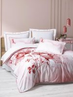 Cotton Box Спално бельо „Gules Rot“ Elite Saten – 100% памук сатен 300TC – 6 части – за спалня