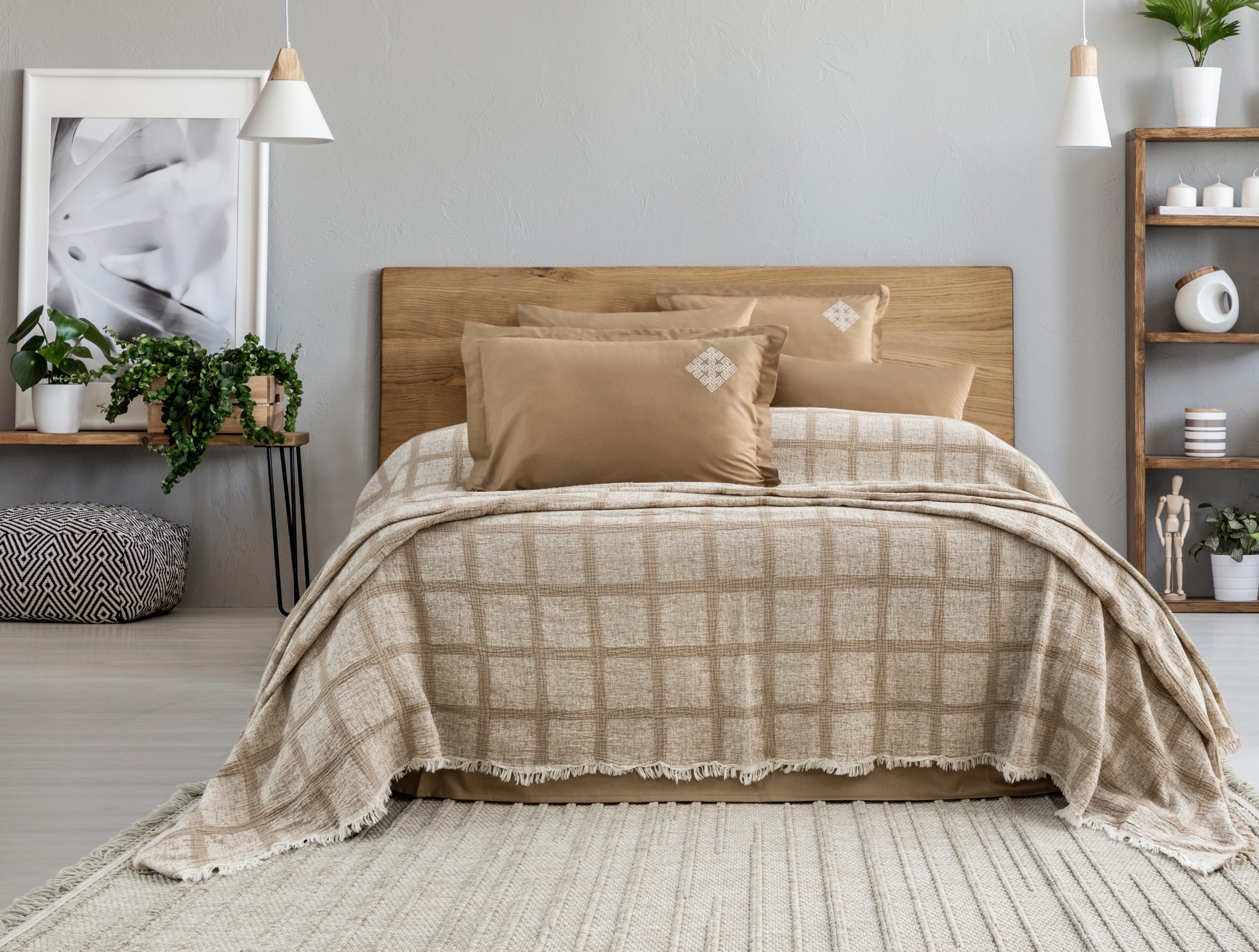 wp_id_26377_1776198228033 „Carelia Beige“ комплект Перкал с покривало Муселин – 6части - Image 1