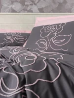 Cotton Box Спално бельо „Primula Rose“ Puff Nakışlı Ranforce – 100% памук ранфорс – 6 части – за спалня - Image 2