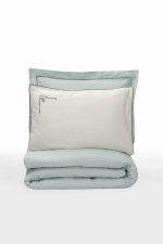 Cotton Box Спално бельо „Vanko Mint“ Elite Saten 300TC – 100% памук сатен – 6 части – за спалня - Image 3