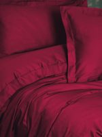 Cotton Box Спално бельо „Elegant Saten Bordo“ Памук Сатен – 100% памук сатен – 4 части – за спалня - Image 2
