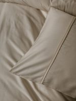 Cotton Box Спално бельо „Silky Saten Bej“ Silky Saten – 60% Micro Tencel/Lyocell и 40% памук – 300TC – 6 части – за спалня - Image 4