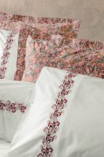 Cotton Box Спално бельо „Voyager Pembe“ Majestic Series – Памук Поплин – 6 части – за двойно легло - Image 2