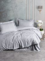 Cotton Box Спално бельо „Elegant Stripe Gri“ Elegant Stripe Saten – 100% памук сатен – 4 части – за спалня