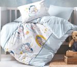 Cotton Box Бебешко спално бельо „Bear Mavi“ Bebek Ranforce – 100% памук – 4 части – за бебешко легло - Image 2