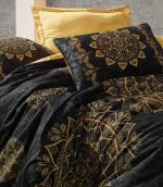 Cotton Box Спално бельо „Alvina Gold“ Памук Сатен – 100% памук сатен – 6 части – за спалня - Image 2