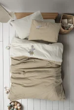 Cotton Box Бебешко спално бельо „Lamp Bej“ Памук Ранфорс – 4 части – за бебешко легло