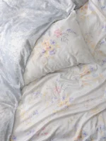 Cotton Box Спално бельо „Lilou Lila“ Saten – 100% памук сатен – 6 части – за спалня - Image 3