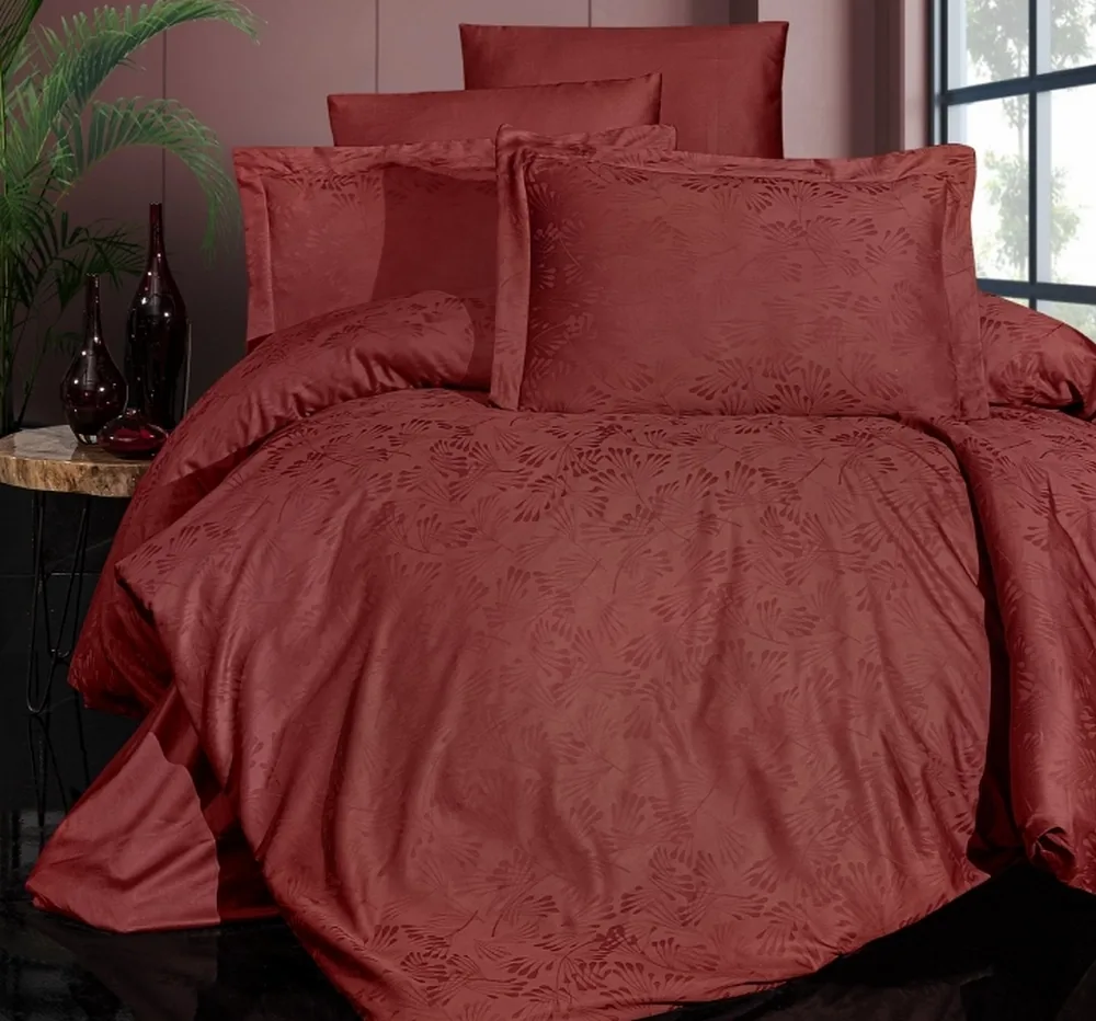 prod_08710f50-3a64-4dec-b8dc-565f335e4bf8 First Choice Спално бельо „WellaCinnamon“ Satin Jacquard – 100% памук – 6 части – за спалня - Image 1