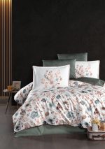 La Romano Спално бельо „Madena Beige“ Premium Satin – 100% памук – 300 TC – 6 части – за спалня