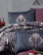First Choice Спално бельо „Aleron Rose“ памучен сатен – 100% памук – 6 части – за спалня - Image 2