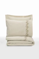 Cotton Box Спално бельо „Darian“ Cotton Keten – 25% лен и 75% памук – 6 части – за спалня - Image 3