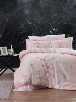 First Choice Спално бельо „Matilde Powder“ Памучен сатен – 6 части – за спалня - Image 2