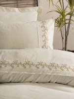 Cotton Box Спално бельо „Darian“ Cotton Keten – 25% лен и 75% памук – 6 части – за спалня
