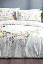 Özdilek Спално бельо „Jardin De Flor Beyaz“ Ranforce – 100% памук ранфорс – 4 части – за спалня - Image 3