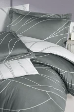 First Choice Спално бельо „Mesi Moon Mist“ Памучен сатен – 100% памук –7 части – за спалня с два плика - Image 2