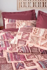 Cotton Box Спално бельо „Estilo Bordo“ Ethnic Ranforce – 100% памук – 3 части – за единично легло - Image 2