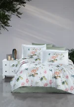 First Choice Спално бельо „Alice Green“ Памучен сатен – 100% памук – 6 части – за спалня