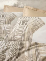 Cotton Box Спално бельо „Amara Karamel“ Ethnic Ranforce – 100% памук – 4 части – за спалня - Image 2