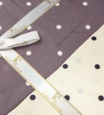 First Choice Спално бельо „Point Lilac“ Памучен сатен – 100% памук – 7 части – за спалня с два плика - Image 2