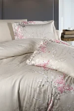 First Choice Спално бельо „Wisteria Powder“ Памук Сатен – 6 части – за спалня
