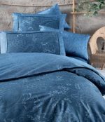 La Romano Спално бельо „Theron Blue“ Premium Satin – 100% памук – 6 части – за спалня - Image 2