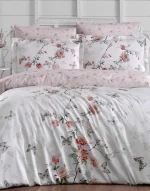 First Choice Спално бельо „Matilde White“ Памучен сатен – 7 части – за спалня с два плика - Image 2