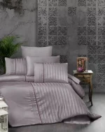 First Choice Спално бельо „Modalife Lavander“ Deluxe Сатен – 100% памук – 6 части – за спалня