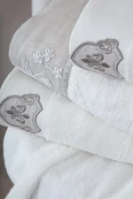 Ecocotton Комплект халати и кърпи „Ayliz“ – крем – 100% органичен памук – 8 части - Image 10