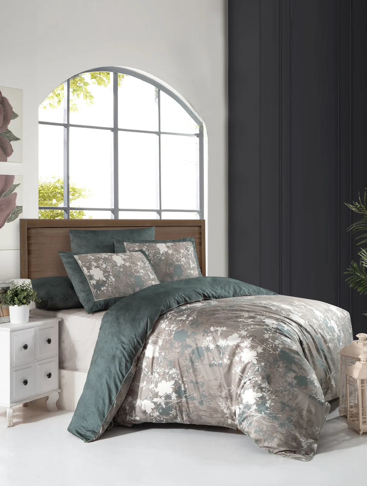 prod_bcb97fc6-ad8a-4123-9072-eef5cdd026ec La Romano Спално бельо „Lily Moonmist“ Premium сатен – 100% памук – 6 части – за спалня - Image 1