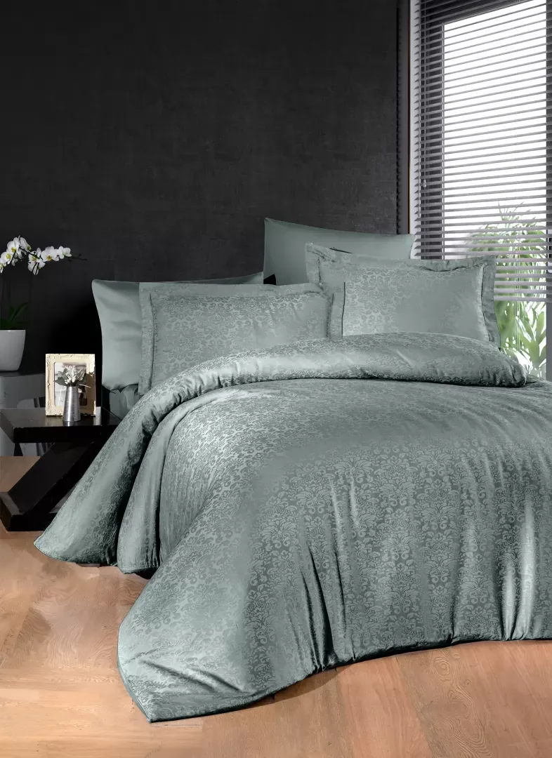 prod_c32ef295-179e-4bd6-a2c9-14d3105d8a36 First Choice Спално бельо „Misra Moonmist“ Jacquard Satin – 100% памук – 6 части – за спалня - Image 1
