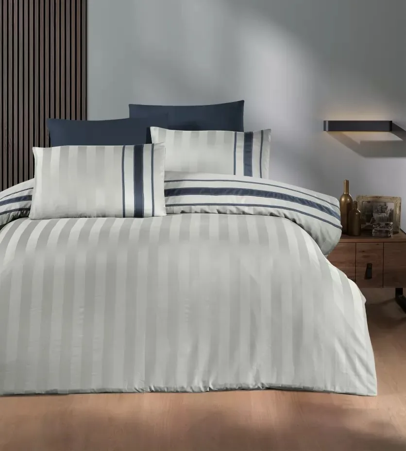 prod_c4fa0fa3-8d31-4f21-b24b-6a476b02d9cc First Choice Спално бельо „Artwel Silver“ Deluxe Сатен – 100% памук – 6 части – за спалня - Image 1