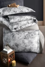 La Romano Спално бельо „Sirene Cobalt“ Premium Satin – 100% памук – 6 части – за спалня - Image 2