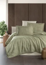 La Romano Спално бельо „Marlen Cedar“ Premium Satin – 100% памук – 6 части – за спалня