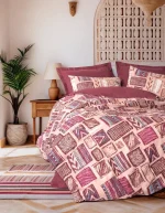 Cotton Box Спално бельо „Estilo Bordo“ Ethnic Ranforce – 100% памук – 3 части – за единично легло