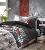Cotton Box Спално бельо „Rock Kırmızı“ Genç Odası Ranforce – 100% памук – 3 части – за единично легло - Image 2