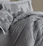 „Hobby Poplin Tully Gri“ Спално бельо – 4 части - Image 2