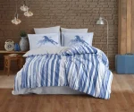 „Hobby Poplin Cascade Mavi“ Спално бельо – 4 части
