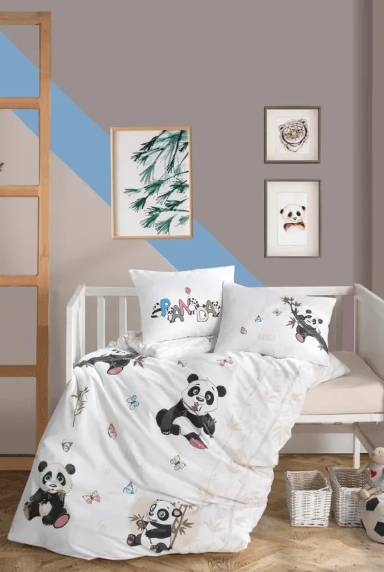 wp_id_23514_1776198178117 Clasy Детско спално бельо „Cute Panda“ Памук Ранфорс – 4 части – за детско легло - Image 1